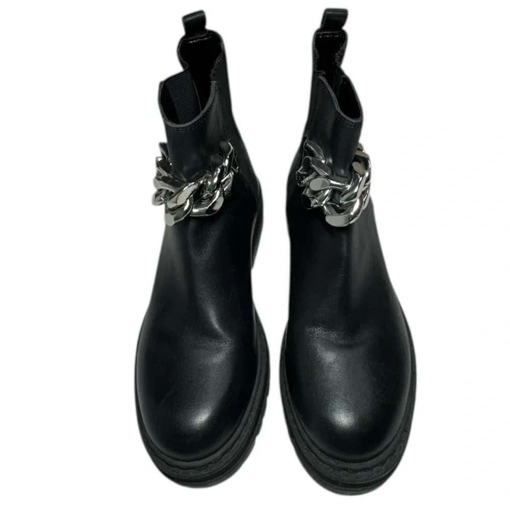 Marc Fisher Ltd Parrie Black Leather Booties Size 5.5